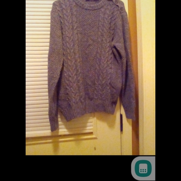 Daniele Blasi Gray Sweater Wool Blend 1/4 Button Made In Italy - Picture 5 of 5